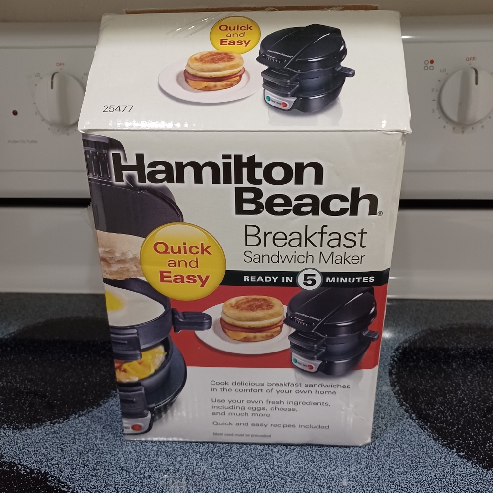 Hamilton Beach 25478 Breakfast Sandwich Maker - Silver.